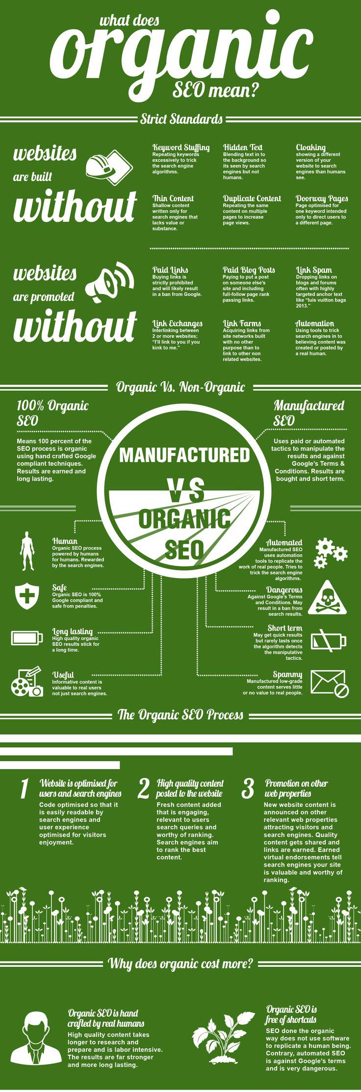 what does organic seo mean infographics