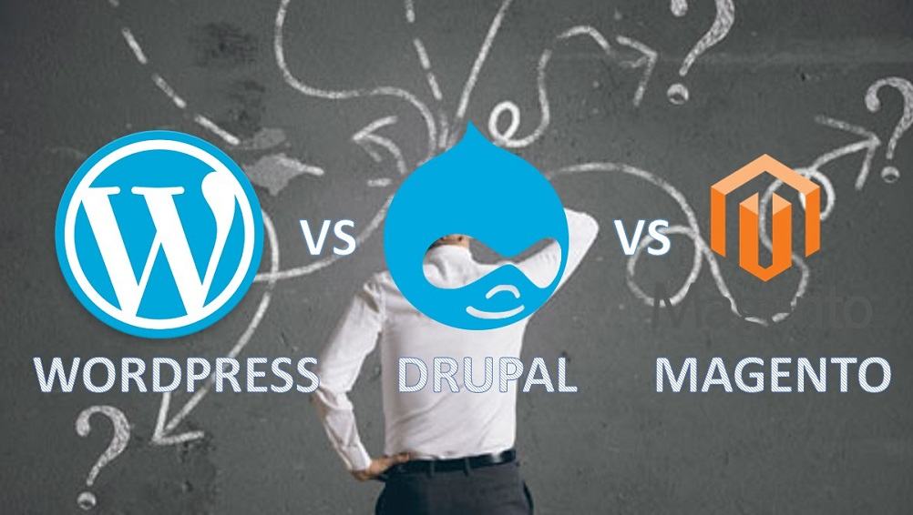 Wordpress vs Magento vs Drupal