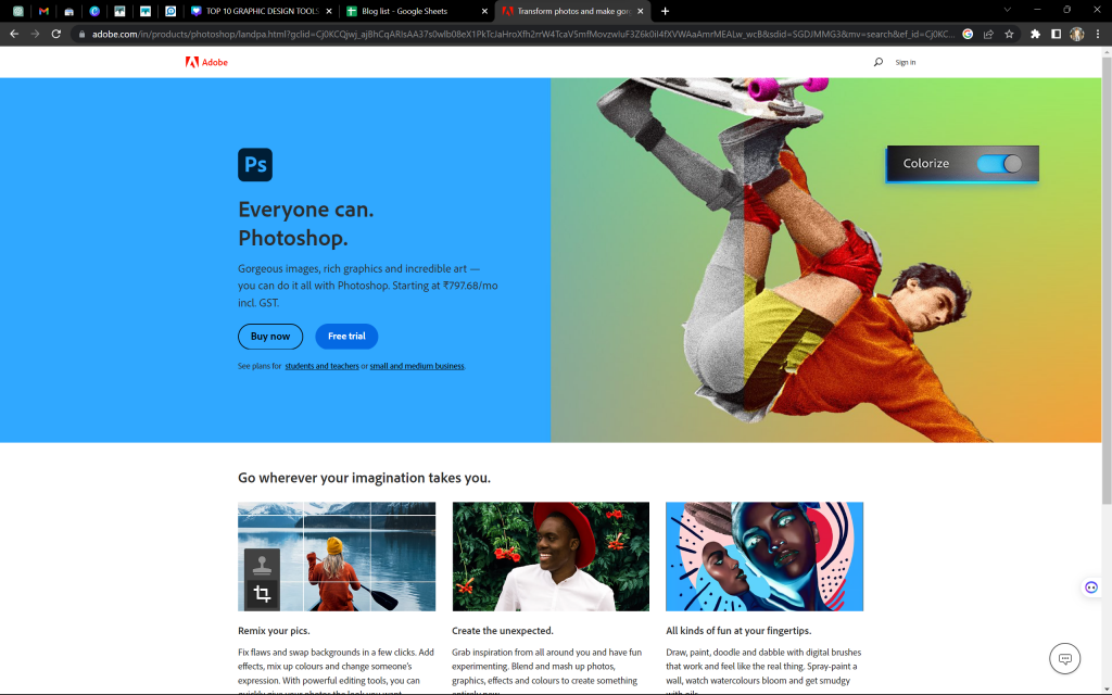Adobe Photoshop: Unleashing the Power of Image Editing - GRAPHIC DESIGN