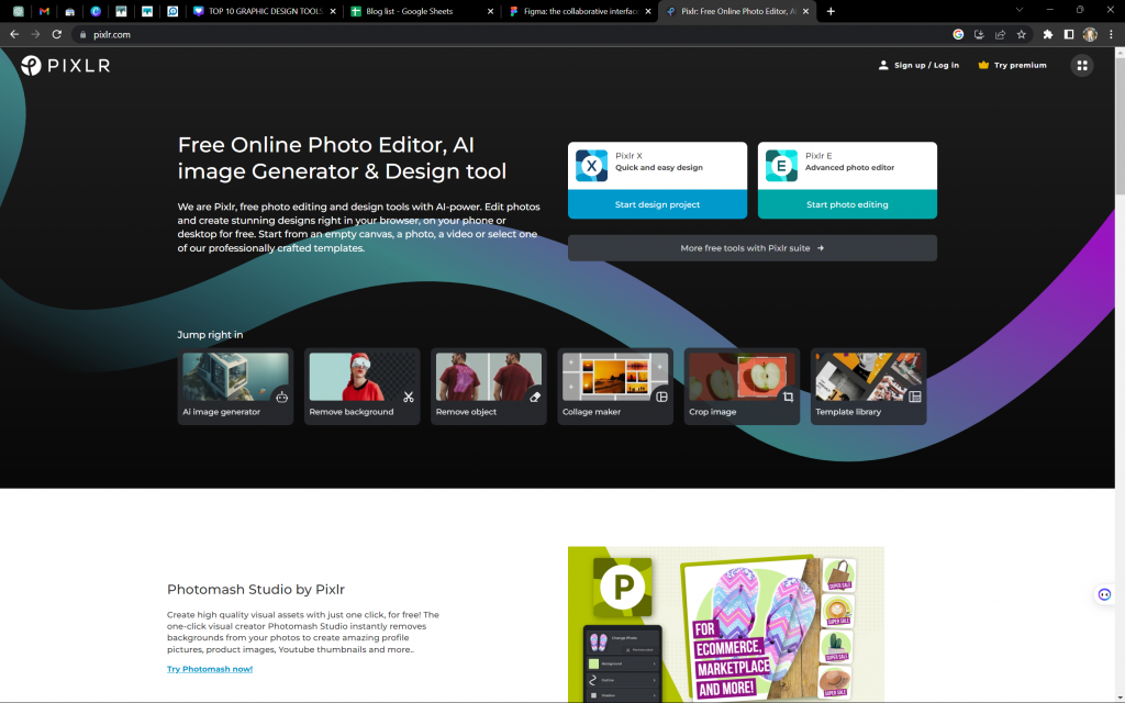5. Pixlr: A Beginner-Friendly Photo Editing Solution - GRAPHIC DESIGN