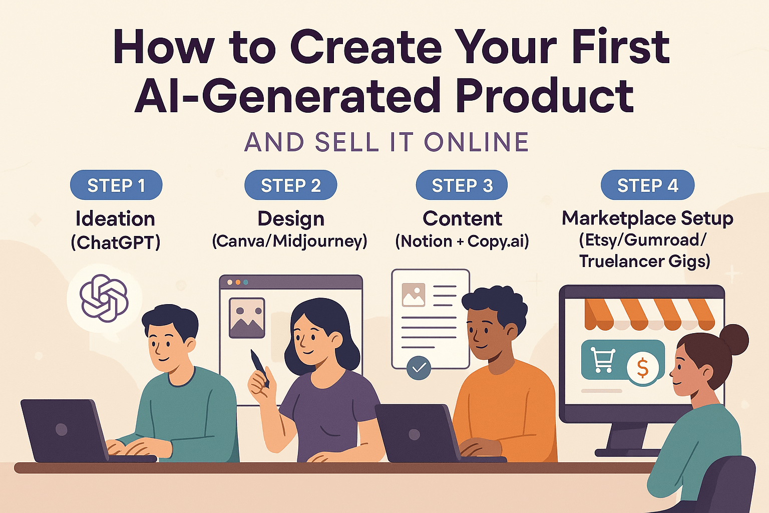 Step-by-Step Workflow of Creating Product Using AI