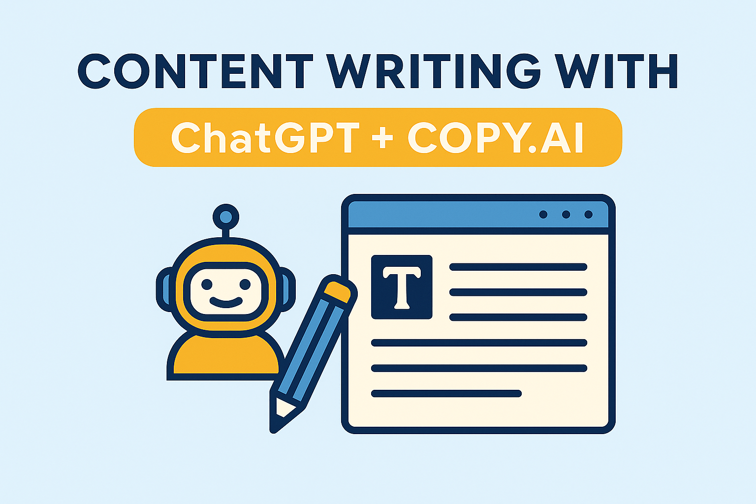 Content Writing with ChatGPT + Copy.Ai
