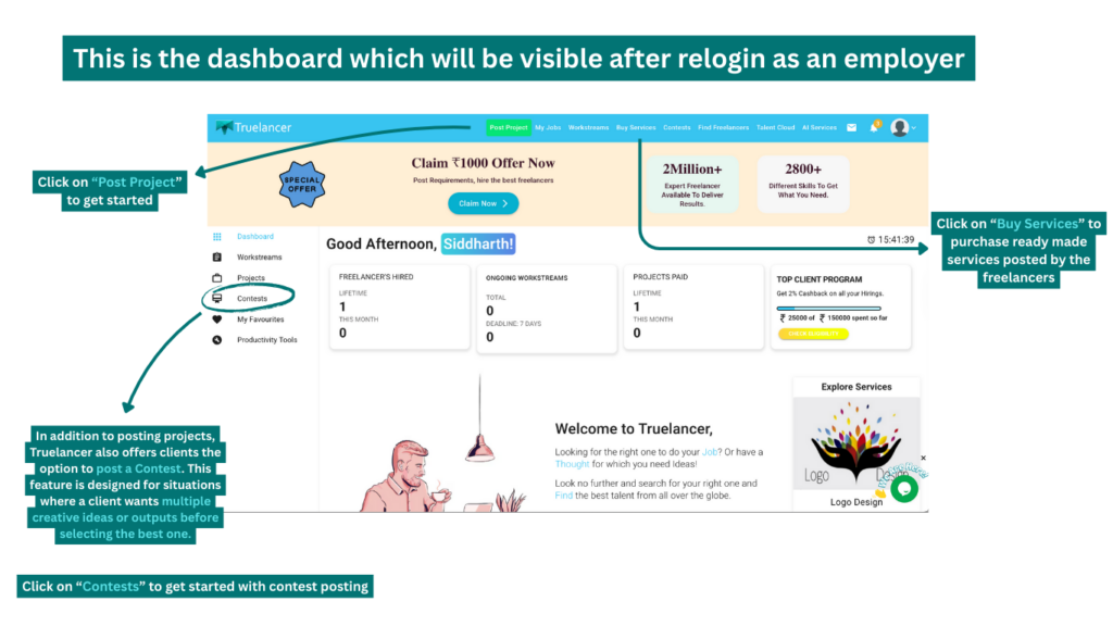 Truelancer Client Workflow