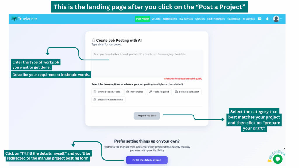Truelancer Client Workflow