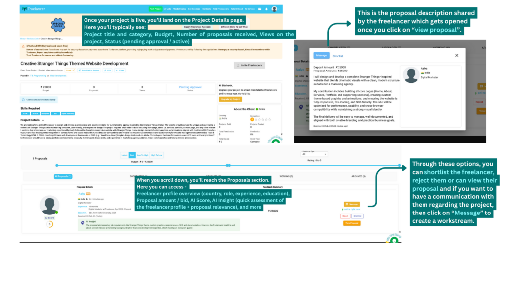 Truelancer Client Workflow