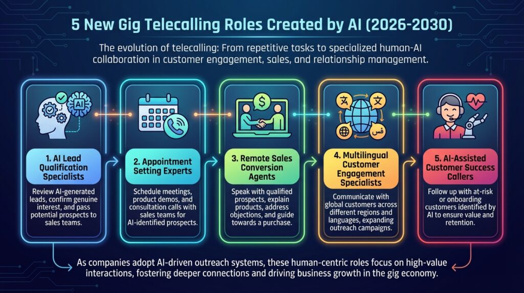 5 New Gig Telecaller Roles Created by AI (2026-2030)